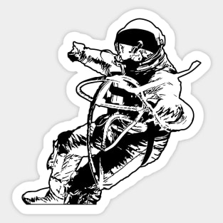Astronaut Walking in Space Sticker